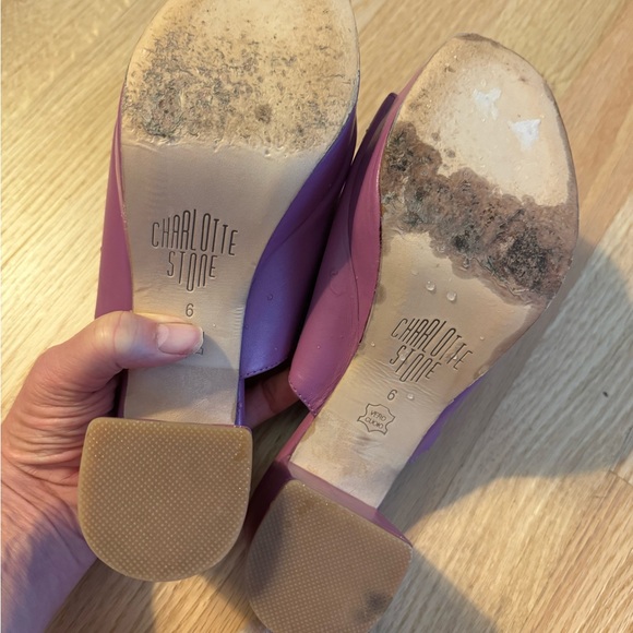 Cute purple boho platform mules - Picture 6 of 6